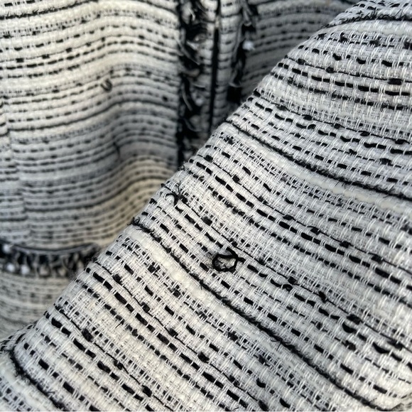 Le Chateau Black & White Tweed Blazer Jacket Designer Inspired SZ XXL - Picture 6 of 16